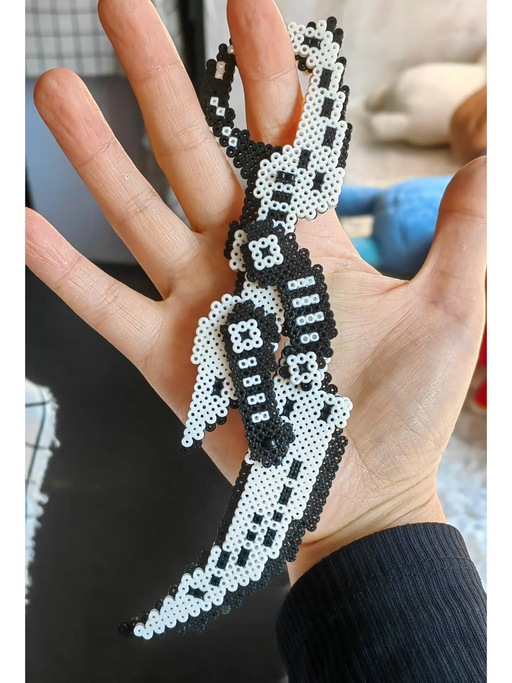 Custom Perler Bead Karambit - Handmade Fuse Bead Pixel Art