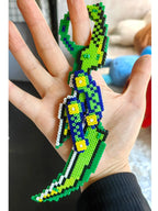 Custom Perler Bead Karambit - Handmade Fuse Bead Pixel Art
