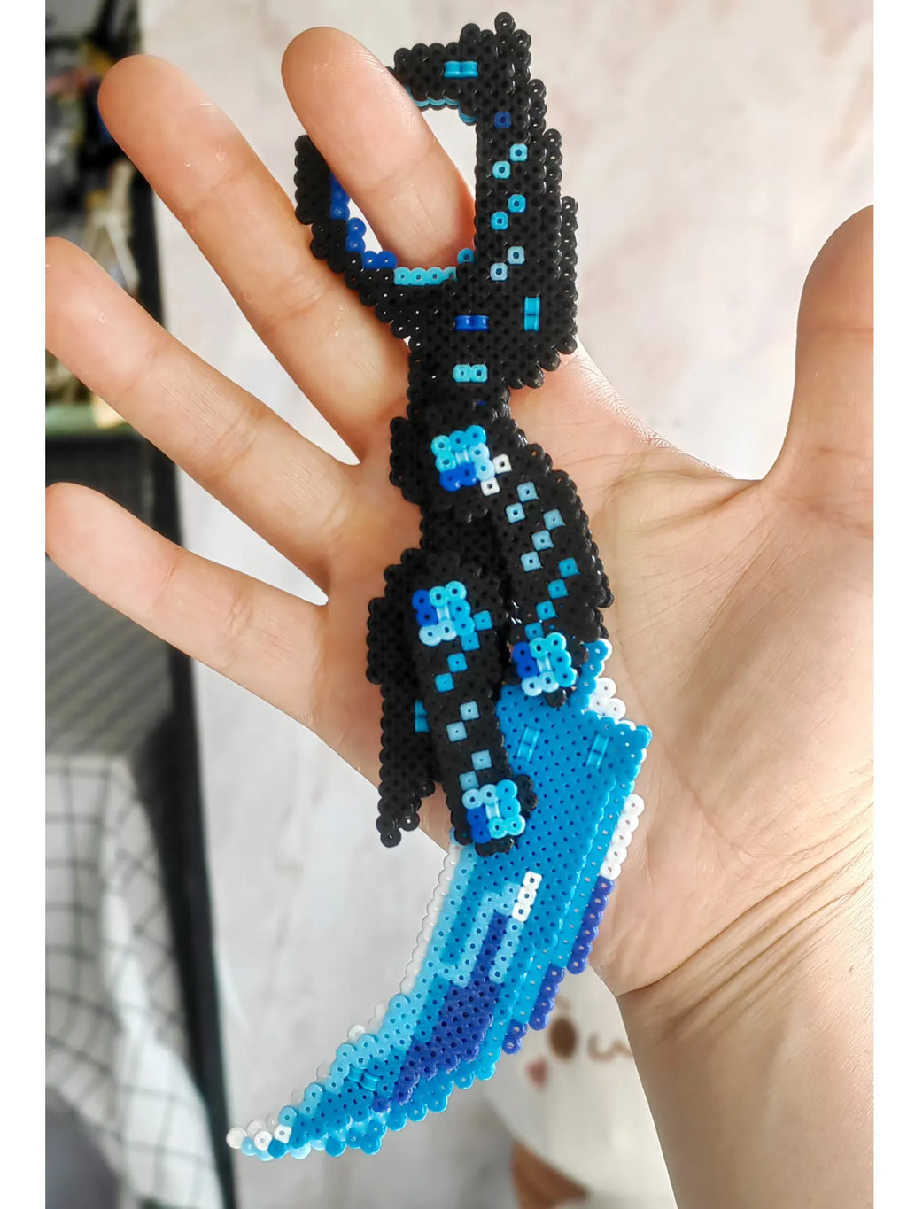 Custom Perler Bead Karambit - Handmade Fuse Bead Pixel Art