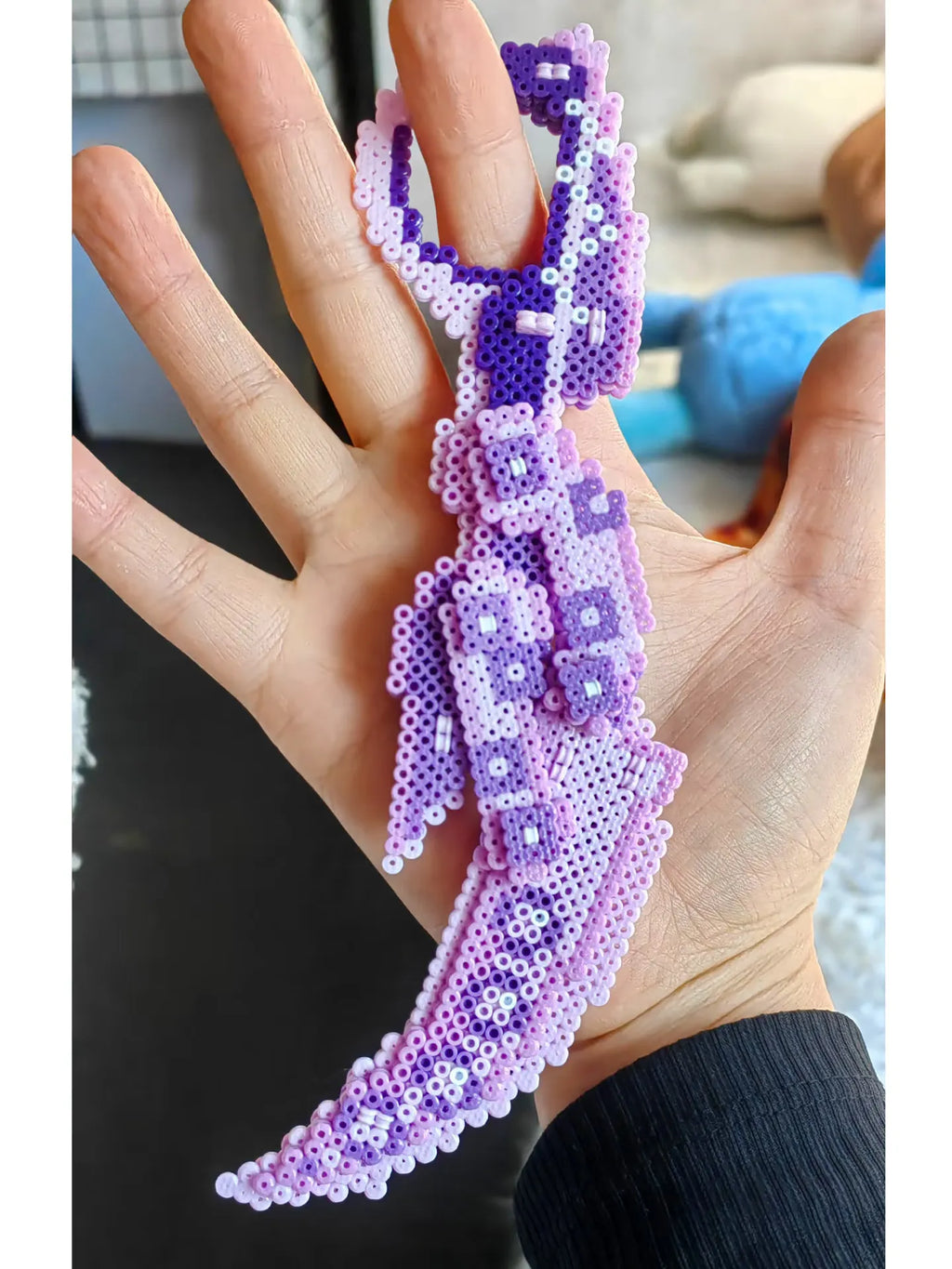 Custom Perler Bead Karambit - Handmade Fuse Bead Pixel Art